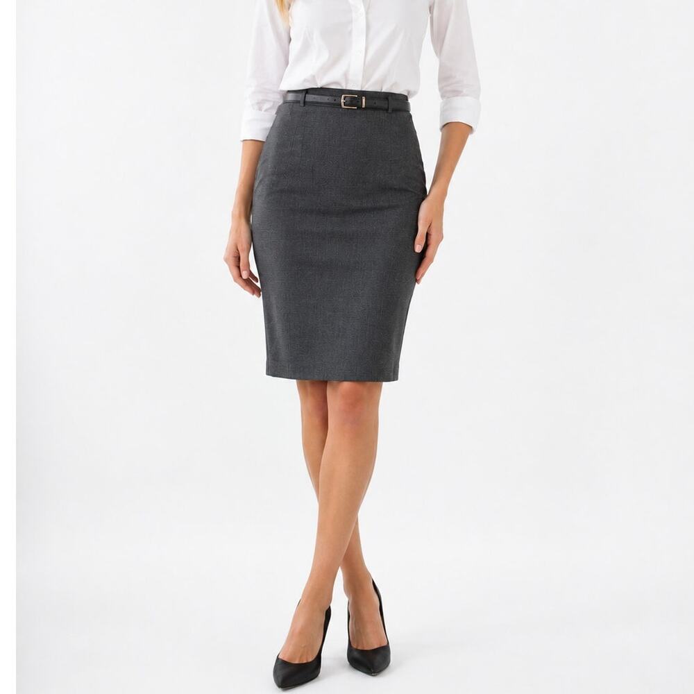 J. Crew Wool Blend Skirt Gray 64917 Size 10